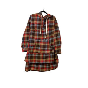 SHEIN CURVE Plaid Hoodie 2XL Lightweight